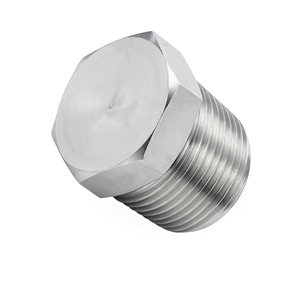 Tapón Hidráulico Hexagonal Sólido de Acero Inoxidable 304, Tapón de Sellado de Tuberías con Rosca Imperial, Alta Presión, de 1/8 a 2 Pulgadas - Product Image 1