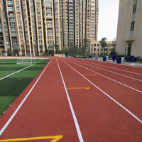 Dalles de sol en caoutchouc élastique Runsure Eco-friendly pour salle de sport, granulés EPDM, résistantes aux intempéries, absorption des chocs, fines