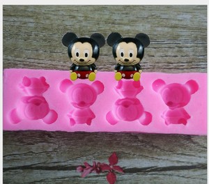 Offre Spéciale Mini <span class=keywords><strong>mickey</strong></span> en forme de <span class=keywords><strong>moule</strong></span> à gâteau en silicone pour la décoration - Product Image 1