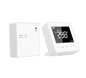 Termostato Wifi Inteligente Tuya con Control por Voz y Receptor RF, Termostato con Alimentación por Baterí<span class=keywords><strong>a</strong></span> para Calefacción <span class=keywords><strong>de</strong></span> Agua en el Hogar - Product Image 1
