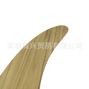 Aileron central de planche de surf en fibre de verre UPSURF 8 pouces en bambou, aileron simple - Product Image 2