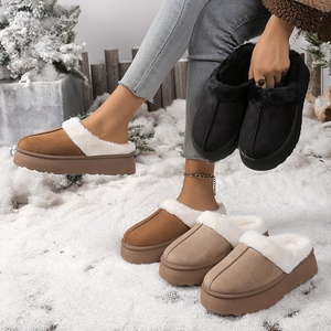 Autumn Winter Women's for <strong>Slippers</strong> Thick-Soled Comfortable <strong>Furry</strong> Half-Covered Snow <strong>Boots</strong> for Outdoor Use for Couples - Product Image 3