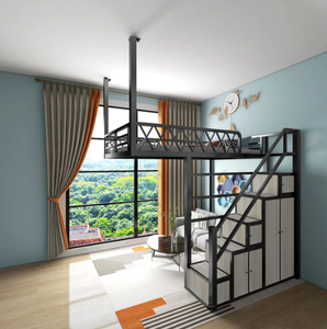 <span class=keywords><strong>Cama</strong></span> elevable que ahorra espacio, <span class=keywords><strong>cama</strong></span> multifuncional tipo pabellón, <span class=keywords><strong>cama</strong></span> de pared <span class=keywords><strong>para</strong></span> dormitorio, hierro forjado - Product Image 2