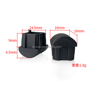 Bouchon carré en demi-cercle carré <span class=keywords><strong>de</strong></span> 16*16mm à l'intérieur <span class=keywords><strong>de</strong></span> la table, <span class=keywords><strong>de</strong></span> la <span class=keywords><strong>chaise</strong></span>, du repose-pieds, des accessoires <span class=keywords><strong>de</strong></span> meubles, du bouchon inférieur - Product Image 3