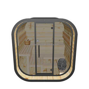 Stufa per Sauna Moderna <span class=keywords><strong>a</strong></span> <span class=keywords><strong>Legna</strong></span> <span class=keywords><strong>di</strong></span> Abete Carbonizzato con Pannello <span class=keywords><strong>di</strong></span> Controllo, per Uso Interno/Esterno, Grande Capacità - Product Image 5