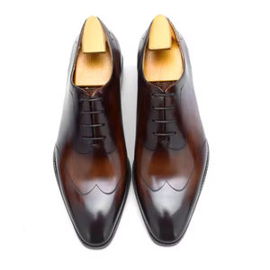 Chaussures Oxford en cuir véritable pour homme de style italien haut de gamme, mocassins gommino faits à la main, bout pointu, à enfiler, toutes saisons, chaussures de mariage - Product Image 6