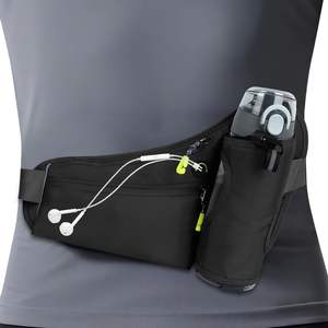 Riñonera con correa ajustable, riñonera con soporte para botella de agua, cinturón para correr de hidratación para hombres y mujeres - Product Image 1