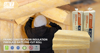 Aislamiento Térmico de Fibra de Vidrio Resistente al Fuego, Estándar ASTM, R113.5in, para Aislamiento de Edificios Metálicos, Gran Venta