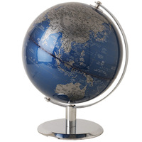 Globe terrestre rotatif de luxe avec base en métal, décoration de bureau vintage, cadeau pour la maison ou le bureau