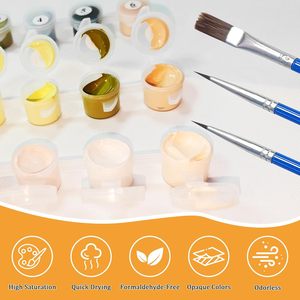 SONGWOOART OEM / ODM Kits de <span class=keywords><strong>Peinture</strong></span> par Numéros pour Débutants, Série Cheval Encadré 1, sur Toile, Thème Animalier, Décoration Murale, avec Pinceaux - Product Image 3