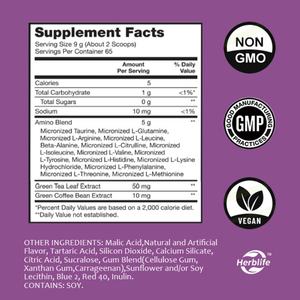 Polvo Energético - Apoya la Energía y la Concentración, Pre-Entrenamiento con BCAA, Aminoácidos, Vegano, Sin OMG, Sin Gluten, OEM ODM - Product Image 2