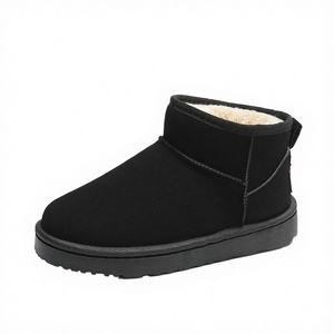 Botas clásicas de invierno para mujer, de piel sintética, con forro de felpa, suela plana de EVA y PVC, cálidas para exteriores, hasta la rodilla. - Product Image 3