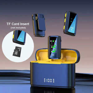 Jingying J28 inalámbrico Lavalier cámara profesional teléfono <span class=keywords><strong>celular</strong></span> <span class=keywords><strong>Audio</strong></span> <span class=keywords><strong>Video</strong></span> grabación Mini micrófono para teléfono móvil - Product Image 2