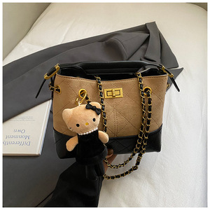 Sac à main rétro simple, sac seau pour femme, sac fourre-tout, sac à bandoulière, sac bandoulière - Product Image 5