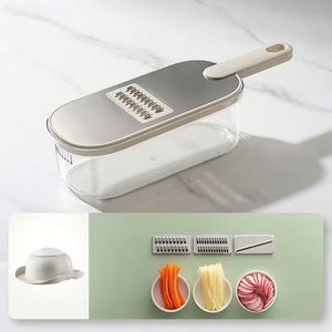 2025 Top Seller Manual 3-Piece Stainless Steel Handheld Eco-Friendly Modern Kitchen Accessories Food Dicer Onion Veggie <b>Chopper</b> - Product Image 6