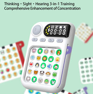 Máquina de Entrenamiento de Concentración <span class=keywords><strong>Schulte</strong></span> Focus, Juguetes Educativos Tempranos para Niños con 80 Tarjetas - Product Image 1