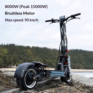 Scooter Eléctrico de 12 Pulgadas, Doble Motor, Batería de Litio, Marco de Aluminio Plegable, Alcance de 100 km, Velocidad de 90 km/h, Capacidad de Carga de 200 kg - Product Image 3