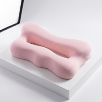 Oreiller de sommeil lavable en mousse à mémoire de forme à trou auriculaire, à rebond lent, pour dormeurs latéraux, avec soutien du cou