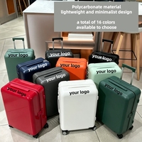 Valise de voyage de luxe en alliage d'aluminium PC, style hybride classique essentiel, 16/18/21/26/30/31/33 pouces