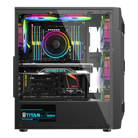 Boîtier d'ordinateur de jeu ATX Micro ITX, tour moyenne, tour RGB, livraison rapide