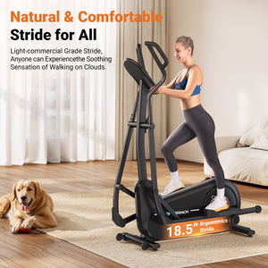 MERACH E27 <span class=keywords><strong>Elliptique</strong></span> pour la maison, <span class=keywords><strong>machine</strong></span> <span class=keywords><strong>elliptique</strong></span> à pas de 18,5 pouces, système de transmission magnétique hyper silencieux - Product Image 4