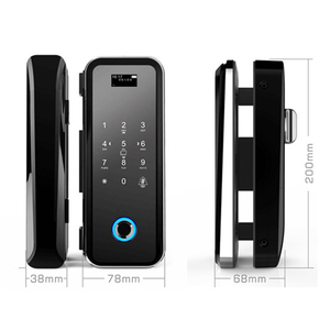 <span class=keywords><strong>Serratura</strong></span> per <span class=keywords><strong>porta</strong></span> <span class=keywords><strong>interna</strong></span> in vetro digitale nascosta wifi con password intelligente elettronica scorrevole - Product Image 2