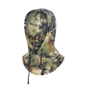 Topi ski berkemah pria, penutup kepala taktis Balaclava berburu masker wajah bulu domba termal untuk bersepeda - Product Image 3