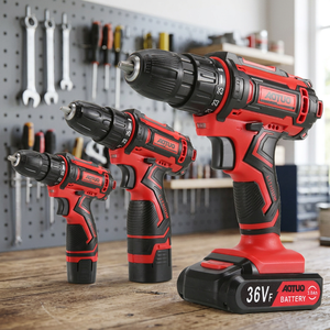 Perceuse sans fil Cisivis 20V, 10 mm, vitesse variable sans clé, 2 vitesses, moteur sans balais OEM, 2000 mAh, couple maximal de 40 Nm, garantie 1 an - Product Image 3