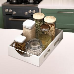 Organizzatore di armadietti estraibili bianchi moderni in stile fattoria e caffè cassetto scorrevole per Buffet - Product Image 4