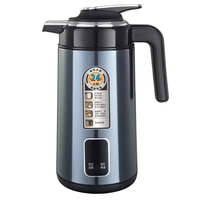 Hervidor de Agua Eléctrico de Acero Inoxidable, 1.35L, 1200W, Uso Doméstico, Función de Mantener Caliente, Apagado Automático, Protección contra Ebullición en Seco, Colorido