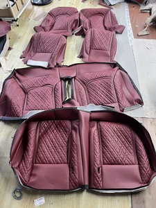 Housses de siège <span class=keywords><strong>sur</strong></span> <span class=keywords><strong>mesure</strong></span> pour accessoires de voiture, 3 rangées avec 6-7-8 sièges, cuir de luxe, ajustement personnalisé pour Toyota Alphard, ensemble complet - Product Image 1