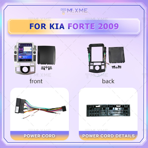 Cadre de navigation radio stéréo de voiture de vente chaude d'usine de 9.7 pouces pour KIA FORTE 2009 cadre de navigation de lecteur <span class=keywords><strong>DVD</strong></span> d'écran de voiture argenté - Product Image 4