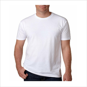 T-shirt in cotone 100% di colore bianco a manica corta in Jersey solido bianco all'ingrosso della fabbrica - Product Image 2