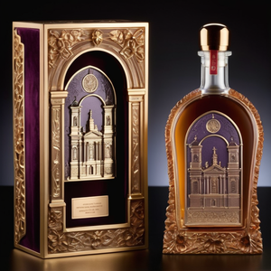 Envase de Vidrio Personalizado para Licores, Forma Plana, <span class=keywords><strong>Espacio</strong></span> <span class=keywords><strong>Vacío</strong></span> para 100 ml de Licor, Vodka, Ginebra, Whisky, Brandy, Tequila, Vino, con Tapa - Product Image 3