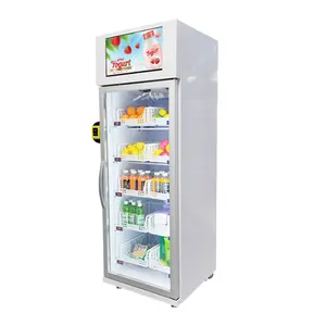 For Schools Community Colleges Universities Single Door Food Fruit Sweet Snacks And Drink Smart Fridge Vending Machine For Sale