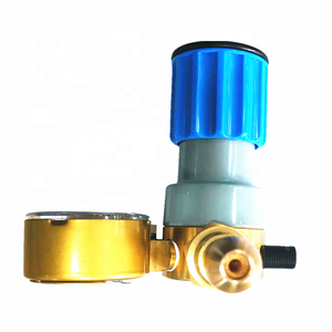 Regulador de Presión de Gas de una Etapa con Resorte Ajustable, de Latón, para Cilindros de O2, N2, H2, He, Ar, Aire, con Manómetro en bar, Kpa y Psi - Product Image 4