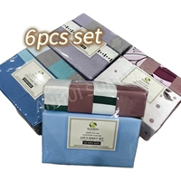 Ensemble de draps de lit super doux en microfibre à imprimé floral, 6 pièces, pour lit king-size, avec poches profondes, ensemble de literie imprimé sur mesure