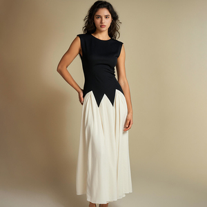 ZYHT 73023 Women Clothing Manufacturer Custom Maxi Dress Ladies <strong>Tulle</strong> a Line Long Sleeveless Tank <strong>Top</strong> Summer Casual Dress - Product Image 4