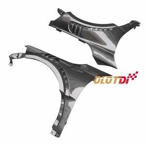 ชุดตัวคาร์บอนไฟเบอร์สไตล์ H1 otd ตัวแยกบังโคลนด้านข้างคาร์บอนสีดำขัดเงาสูงสำหรับ Type R FL5 2022-2023 - Product Image 3