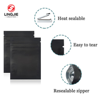 Sachets à trois soudures pour l'emballage du thé, sachets en plastique laminé aluminium thermosoudables pour le café