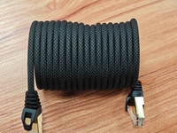 Kabel Ethernet magnetik Cat 8, kabel konektivitas magnetik Cat8 Sstp Patch kabel kucing 8 Rj45