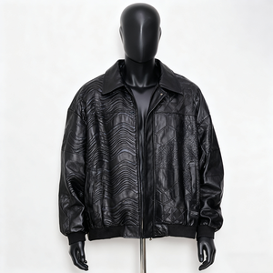 Blouson d'aviateur personnalisé Doger Blouson en <span class=keywords><strong>cuir</strong></span> pour homme Vente en gros OEM Blouson de course en <span class=keywords><strong>cuir</strong></span> pour <span class=keywords><strong>femme</strong></span> Dames - Product Image 2
