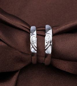 Großhandel 925 Sterling Silber Schmuck Versprechen Ringe Hochzeit Verlobung Paar Ring für Paare - Product Image 2