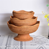 Panier mural tissé à la main en jonc de mer corde en macramé étagère à linge pour enfants étagère de douche gain de place coton plante
