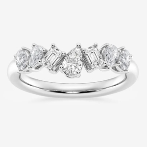 Anello Eternity Personalizzato in Argento Sterling S925 con Moissanite Certificata GRA - Product Image 2