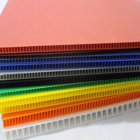 Panneaux en plastique ondulés de feuille de polypropylène de la feuille 4x8