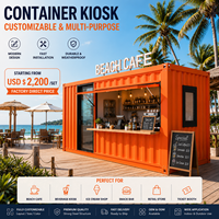 Conteneur pop-up mini de 10/20 pieds pour café, bar, restaurant rapide, magasin de proximité, kiosque, stand, supermarché, maison