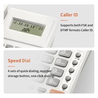 Téléphone d'hôtel analogique d'identification de l'appelant de haute qualité en gros Aucune batterie requise Téléphone PBX filaire de bureau FICAN8209