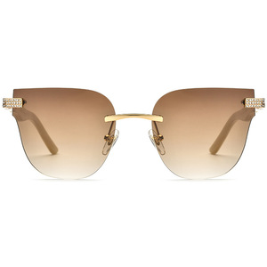 <span class=keywords><strong>2023</strong></span> diamant corne de <span class=keywords><strong>taureau</strong></span> naturellement sans monture lunettes en vrac vert sans monture lunettes de soleil en gros prix compétitif lentille en nylon lunettes de soleil - Product Image 3