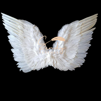 Ailes d'ange en plumes teintées magnifiques en gros pour les costumes de fête, les festivals, Halloween, le carnaval et le cosplay